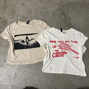 Baby H&M tees bundle cream and White